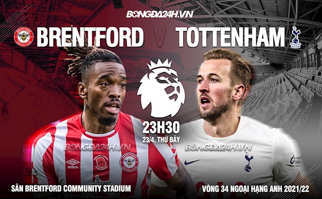 Soi kèo bóng đá Brentford vs Tottenham 23h30 23/04/2022